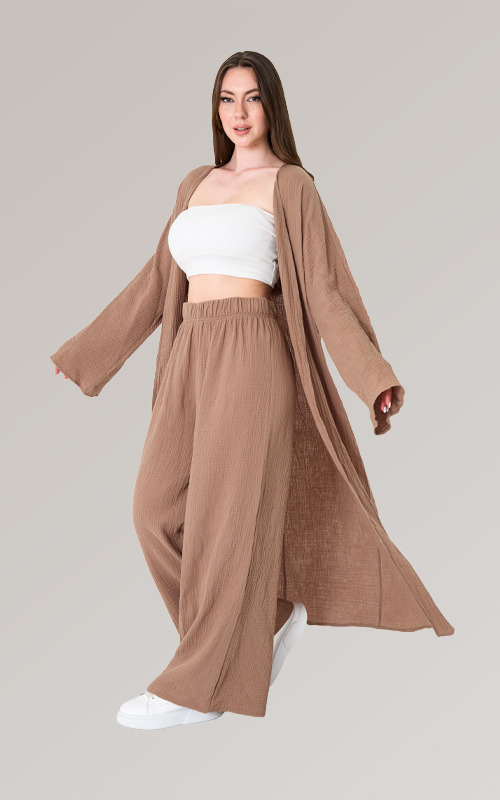 Müslin Takım - Pantalon/ Hırka - 3