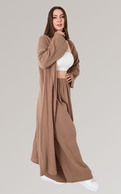 Müslin Takım - Pantalon/ Hırka - 6