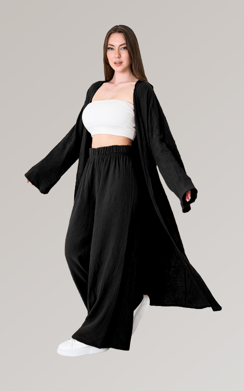 Müslin Takım - Pantalon/ Hırka - 10