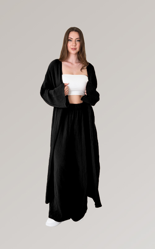 Müslin Takım - Pantalon/ Hırka - 16