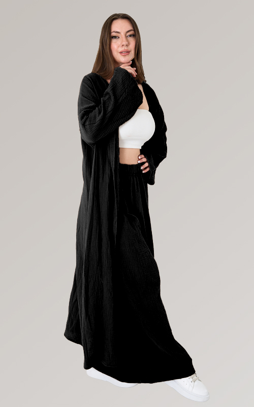 Müslin Takım - Pantalon/ Hırka - 15