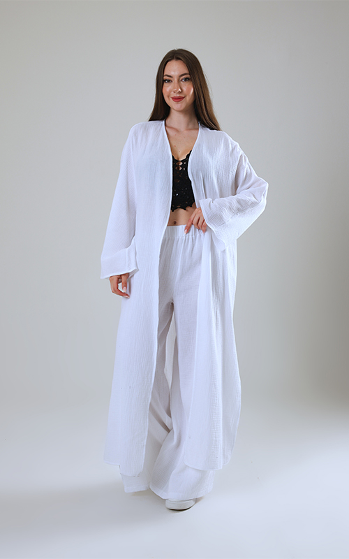 Müslin Takım - Pantalon/ Hırka - 19