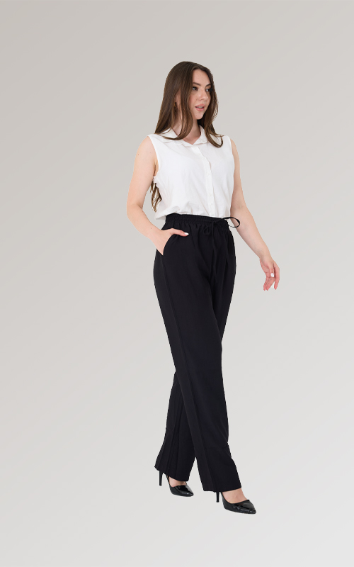 Yüksek Bel Lastikli Çilek Pantolon - 24