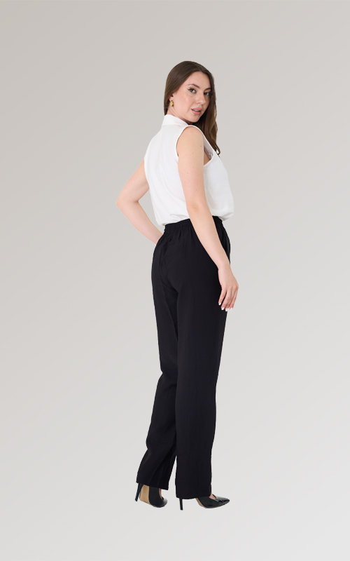 Yüksek Bel Lastikli Çilek Pantolon - 25